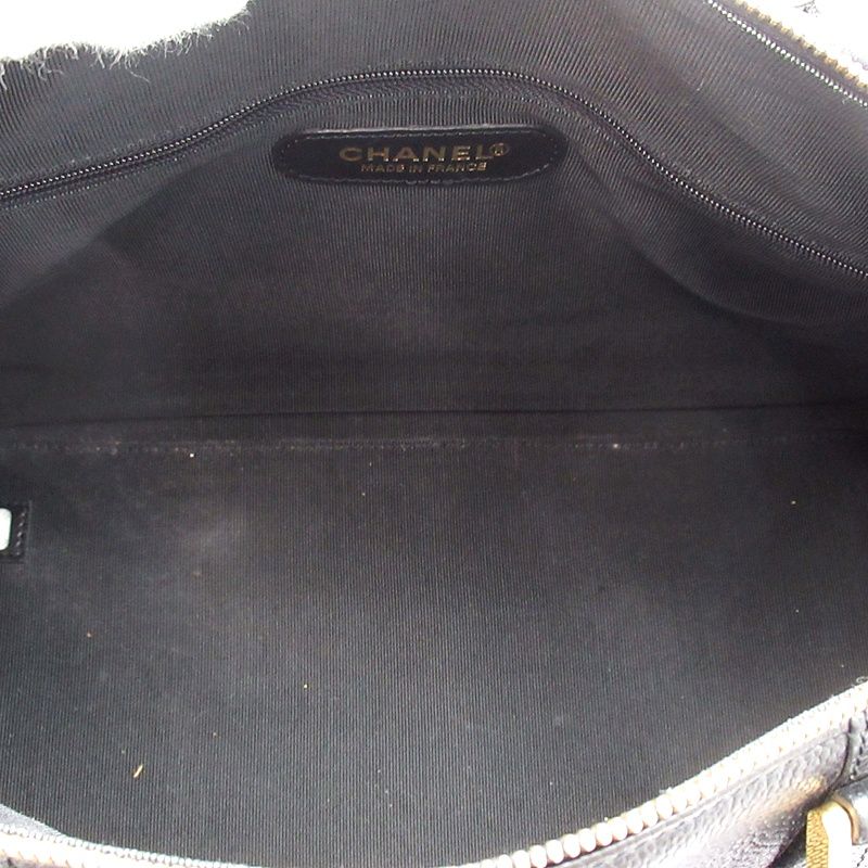 Chanel Boston Bag Caviar Leather Black — view 7