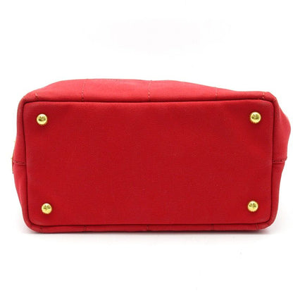 Prada Canapa 2-Way Tote TPM Canvas Handbag — view 6