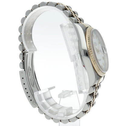 Rolex Datejust Watch 18K Yellow Gold SS White — view 4