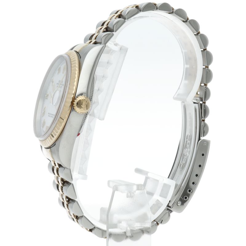Rolex Datejust Watch 18K Yellow Gold SS White — view 3