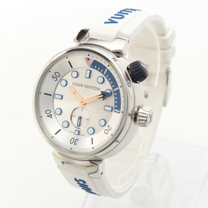 Louis Vuitton Tambour Street Diver Automatic Watch Silver Dial Pacific — view 2