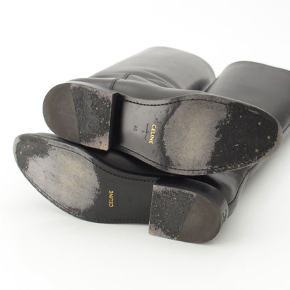 Celine Logo Anais Riding Boots Shoes Black — view 5