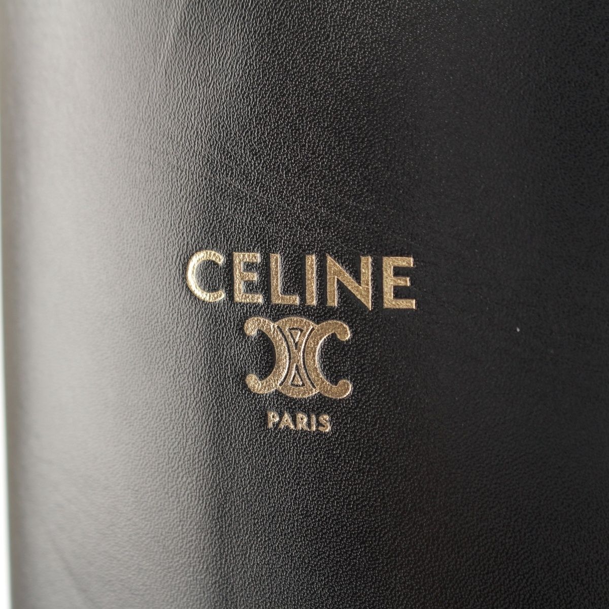 Celine Logo Anais Riding Boots Shoes Black — view 7