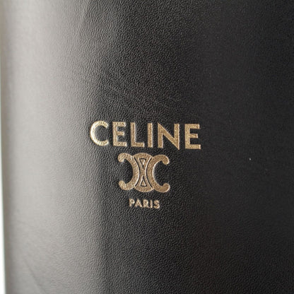 Celine Logo Anais Riding Boots Shoes Black — view 7