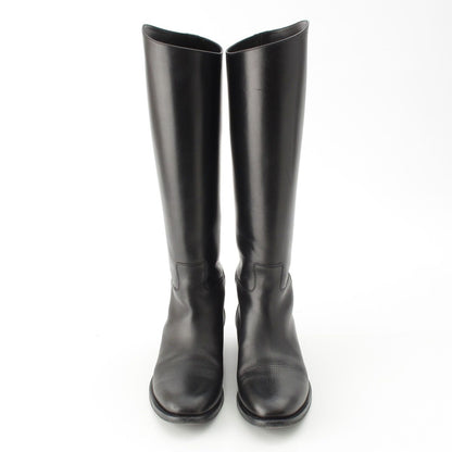 Celine Logo Anais Riding Boots Shoes Black — view 2