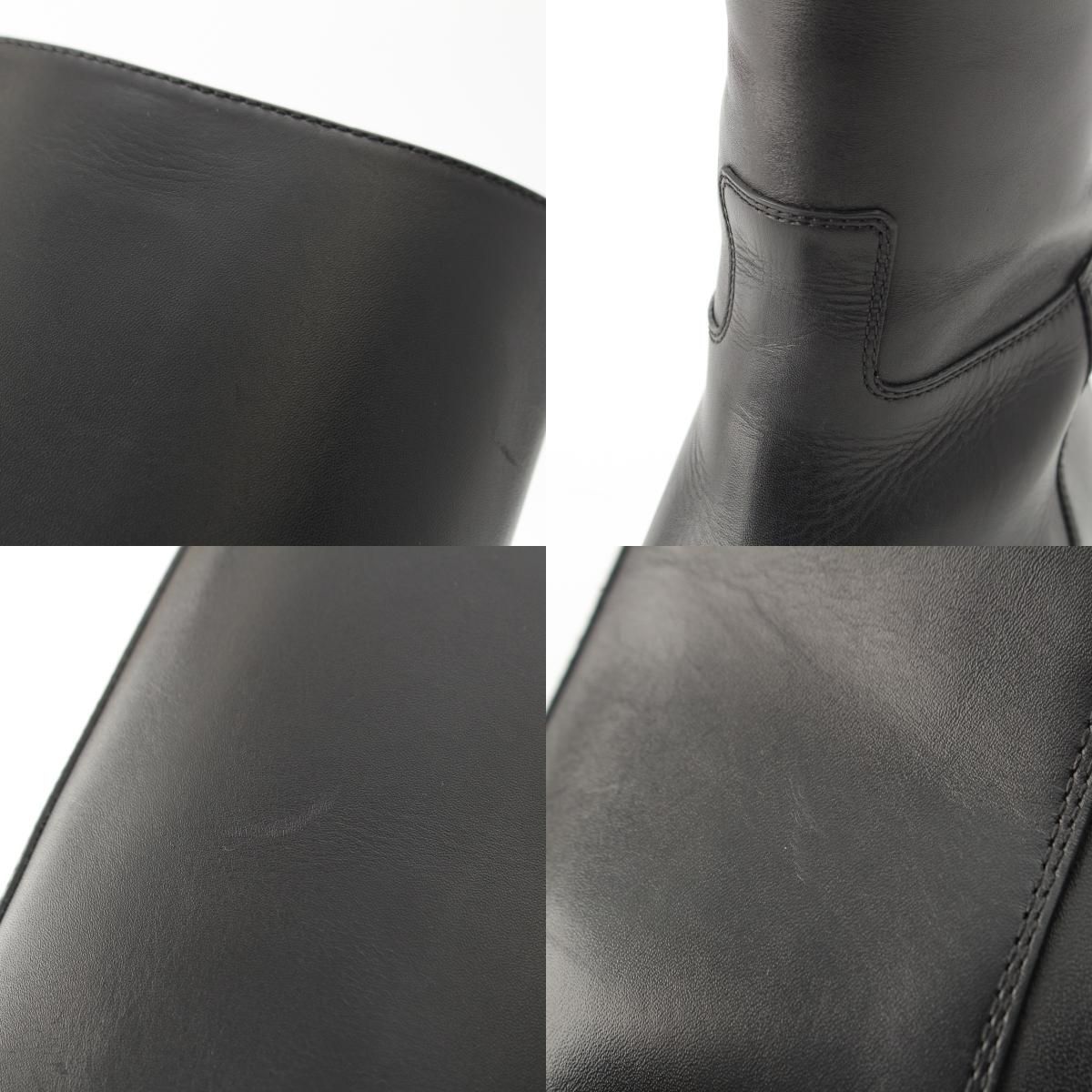 Celine Logo Anais Riding Boots Shoes Black — view 8