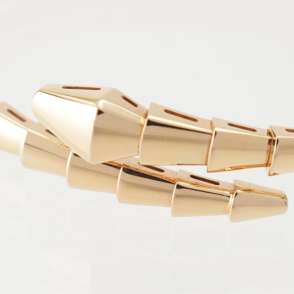 Bvlgari Serpenti Vipa Pink Gold 18K Bangle Bracelet 17 — view 6