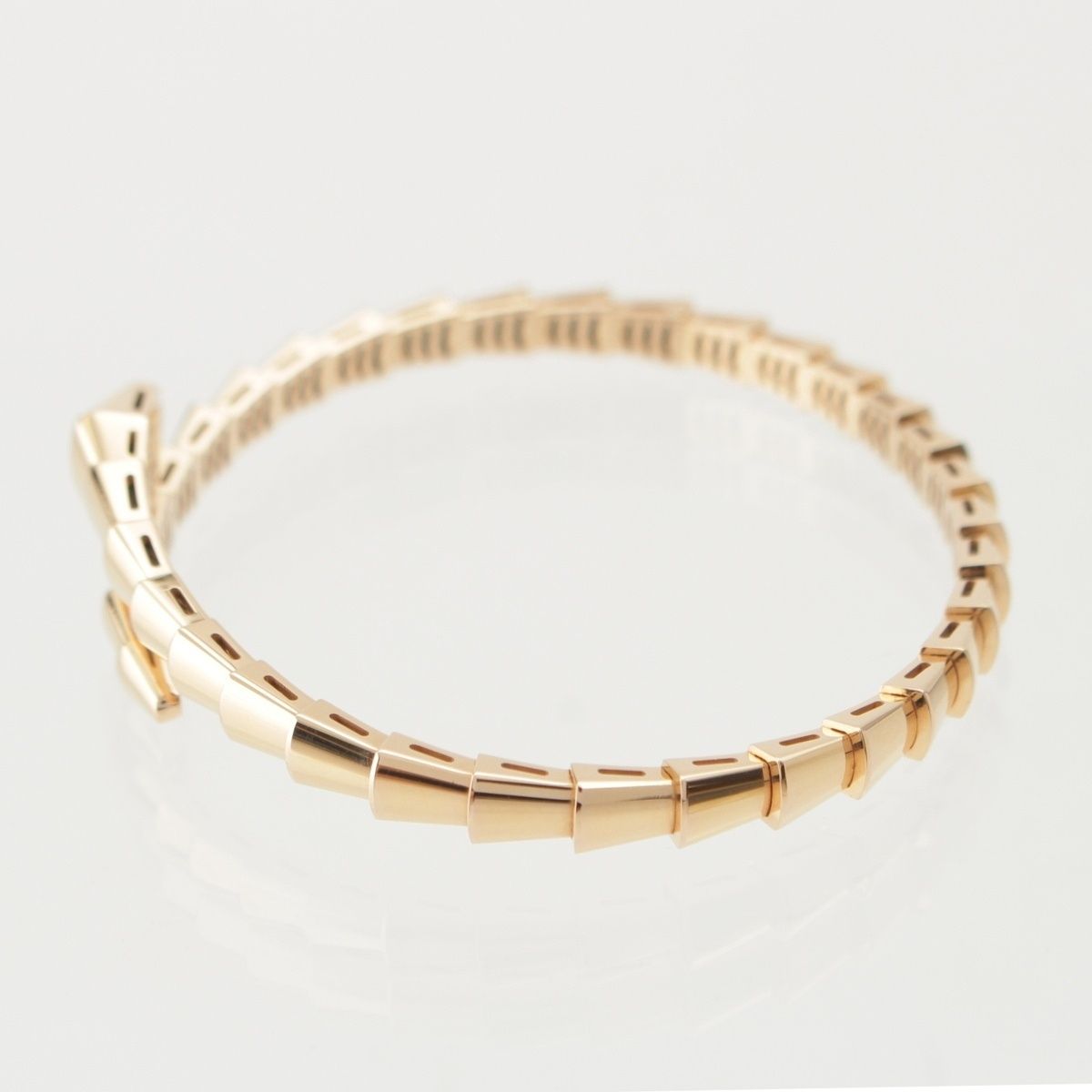 Bvlgari Serpenti Vipa Pink Gold 18K Bangle Bracelet 17 — view 2