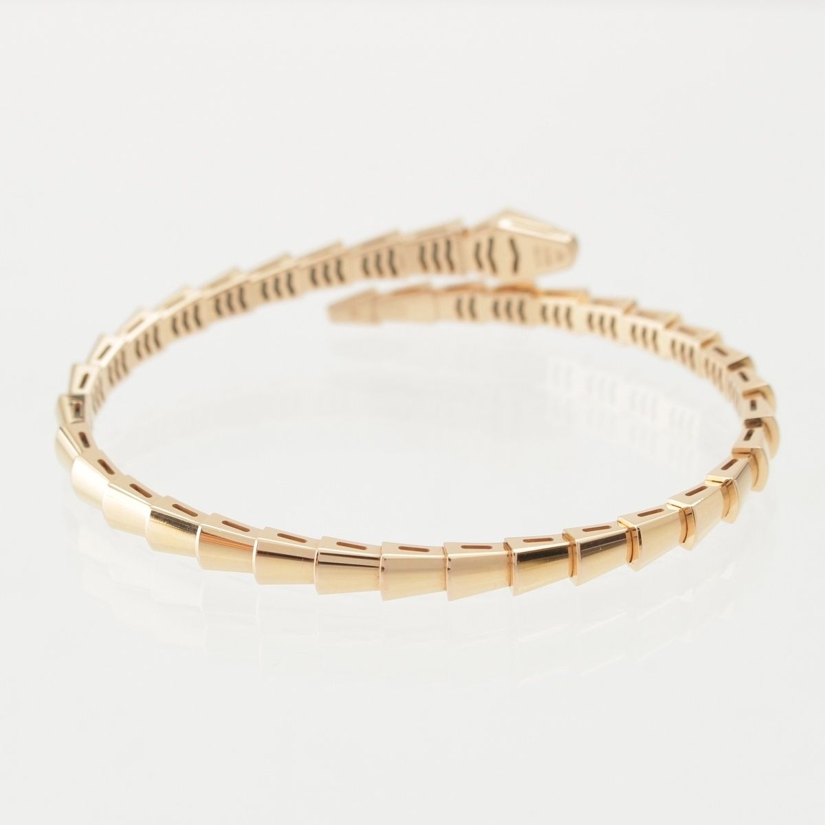 Bvlgari Serpenti Vipa Pink Gold 18K Bangle Bracelet 17 — view 3