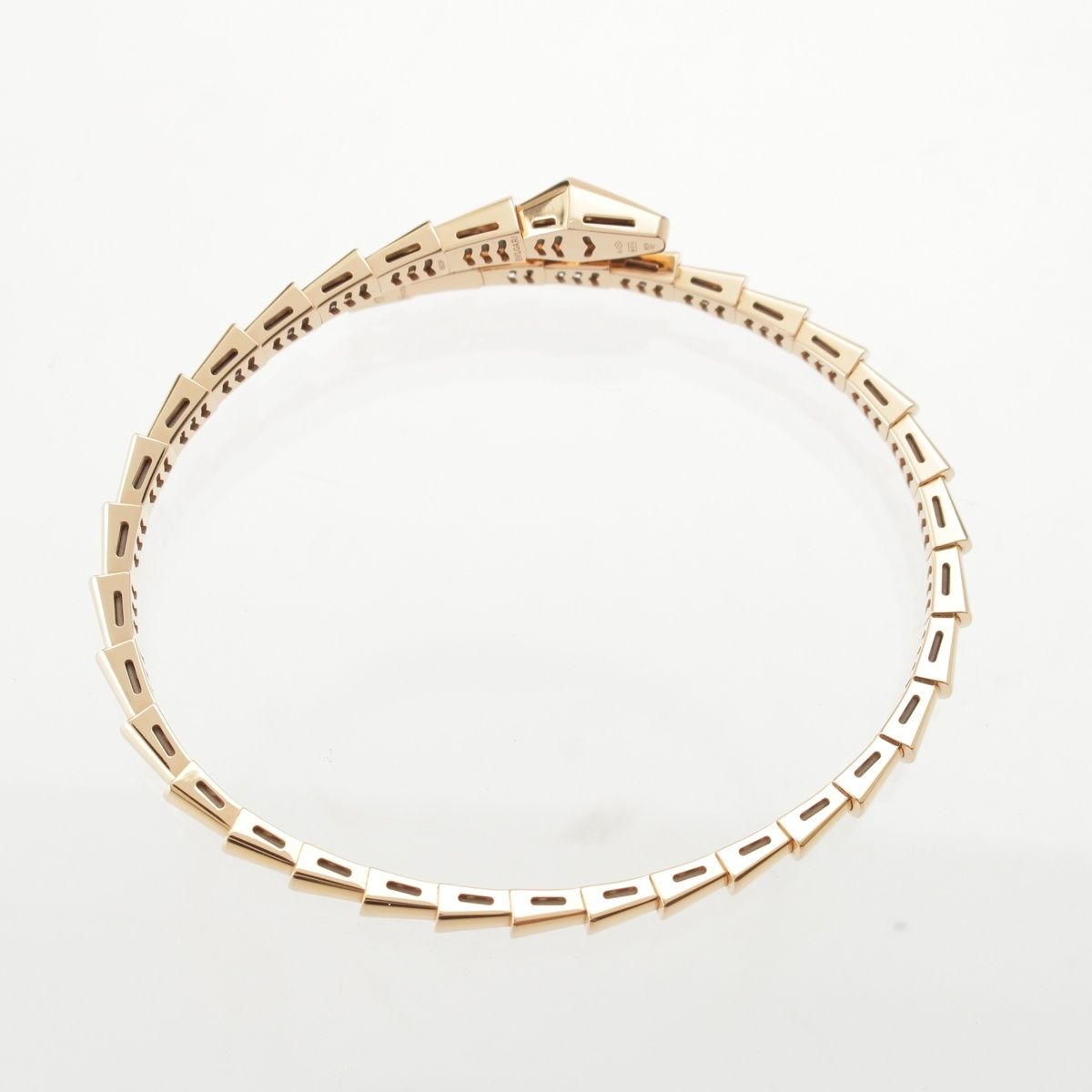 Bvlgari Serpenti Vipa Pink Gold 18K Bangle Bracelet 17 — view 5