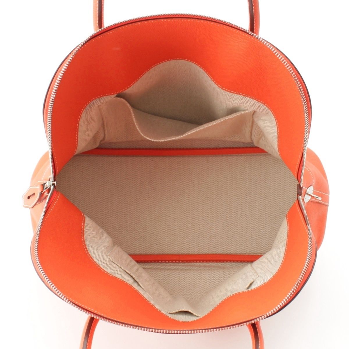 Hermes Bolide Relax 35 Epsom Boston Handbag Orange Poppy — view 6