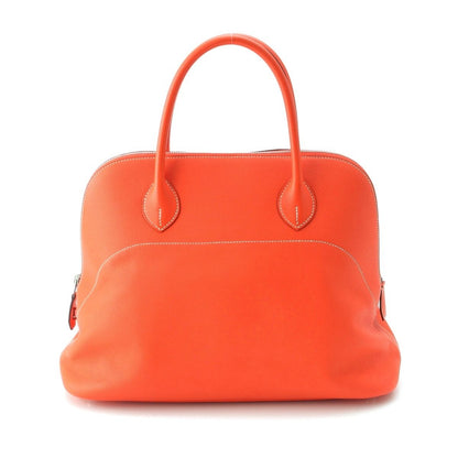 Hermes Bolide Relax 35 Epsom Boston Handbag Orange Poppy