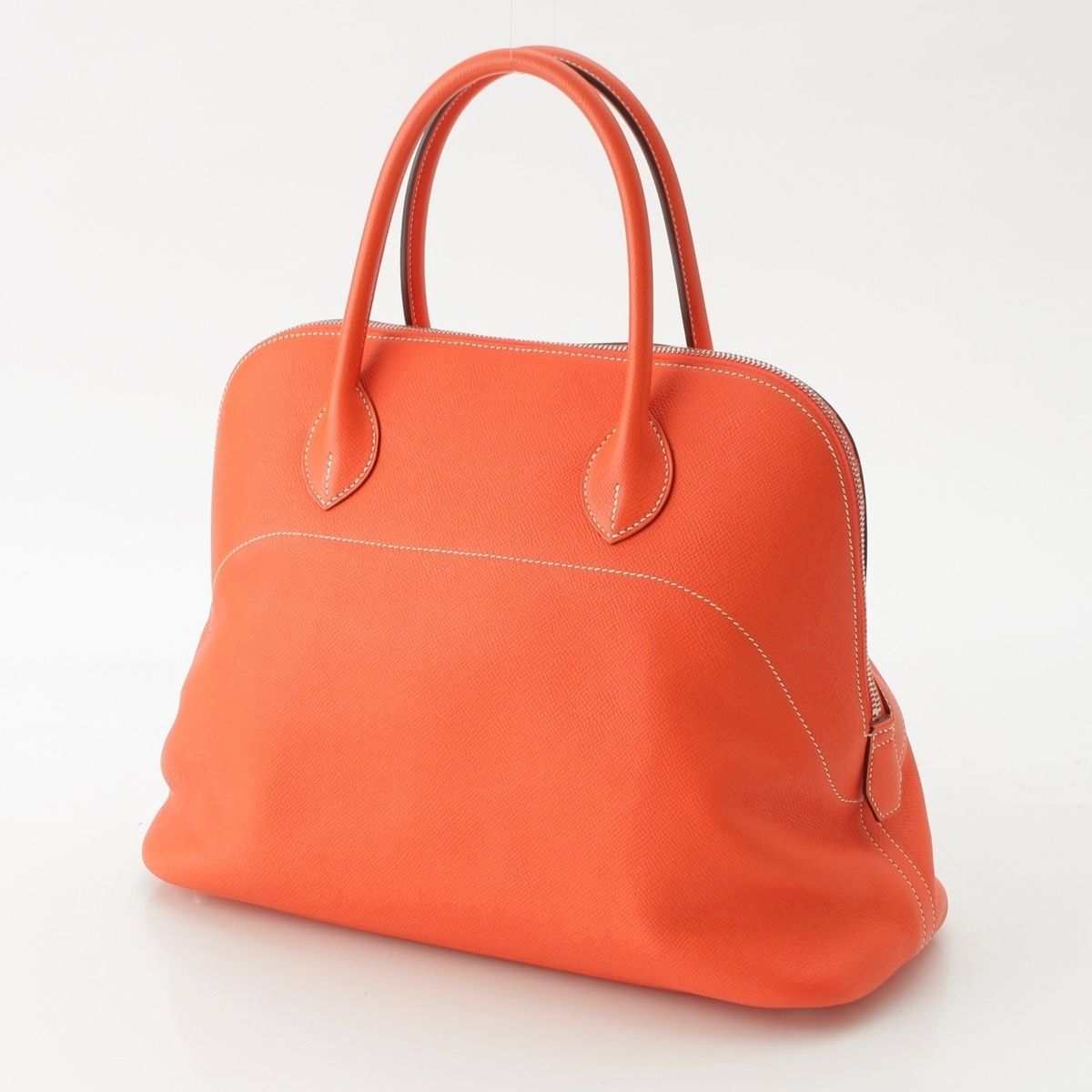 Hermes Bolide Relax 35 Epsom Boston Handbag Orange Poppy — view 2