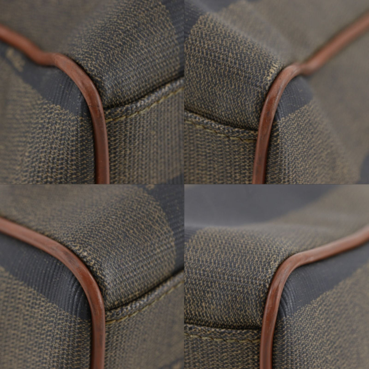 Fendi Pecan Pattern 2-Way Shoulder Vintage Brown Handbag — view 4
