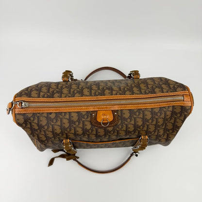Dior Trotter Chain Shoulder Bag Leather Brown Vintage — view 8