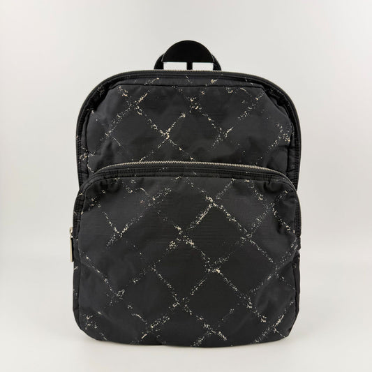 Chanel New Travel Line Backpack Nylon Black Vintage