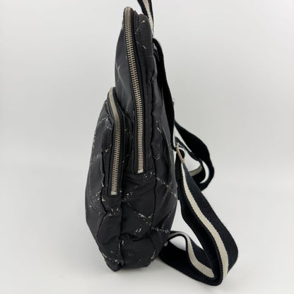 Chanel New Travel Line Backpack Nylon Black Vintage — view 4