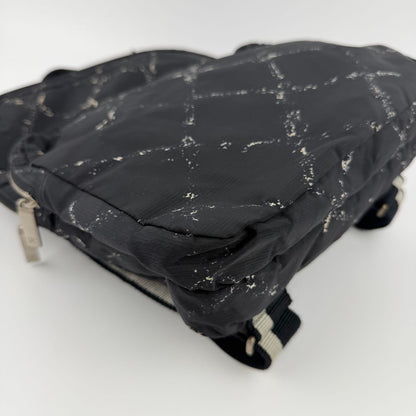 Chanel New Travel Line Backpack Nylon Black Vintage — view 8