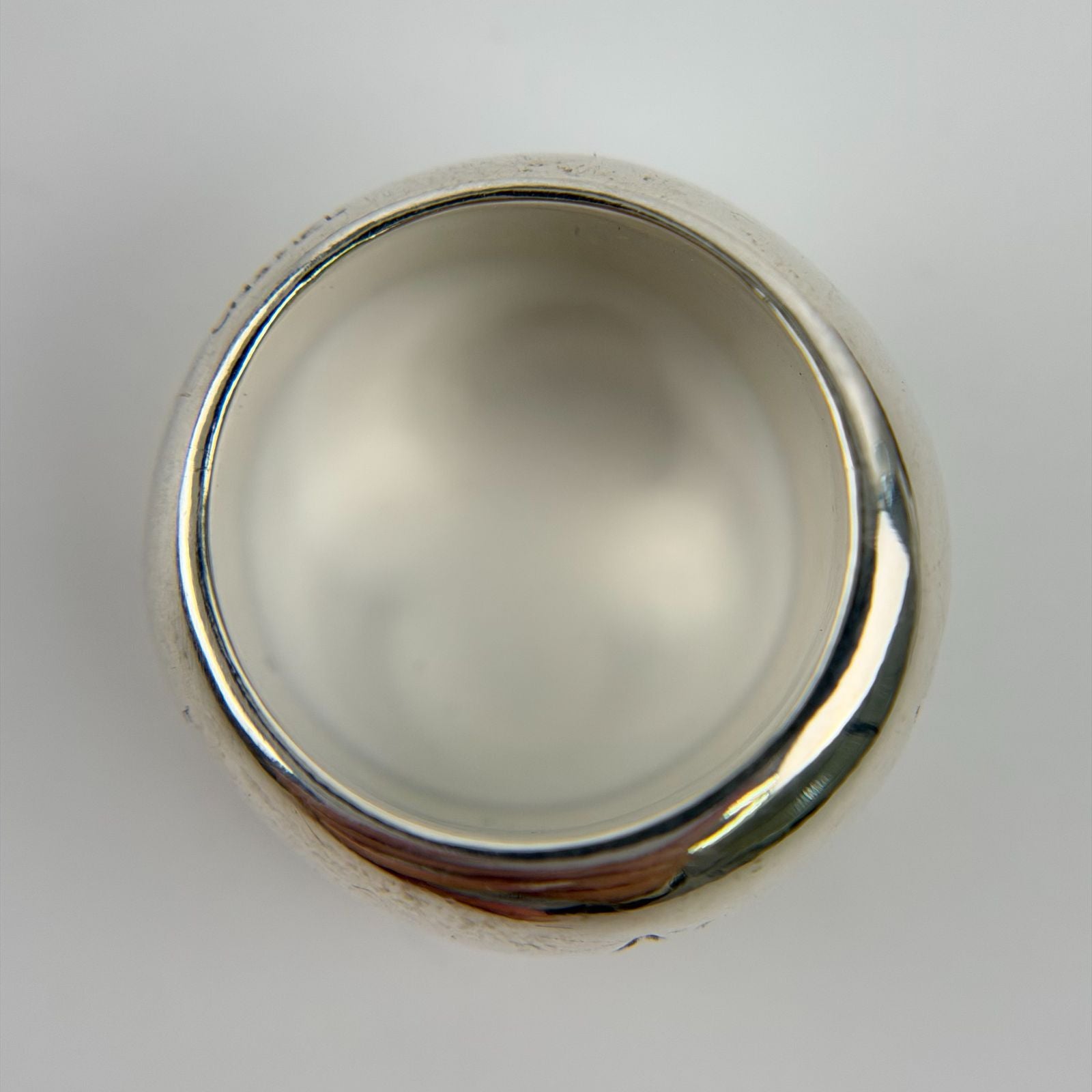 Chanel CC Logo Ring 925 Sterling Silver Vintage — view 5