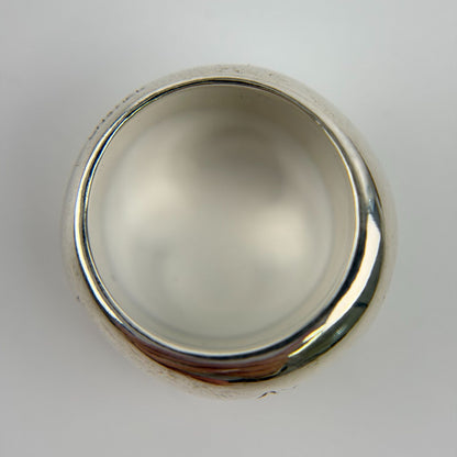 Chanel CC Logo Ring 925 Sterling Silver Vintage — view 5
