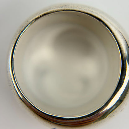 Chanel CC Logo Ring 925 Sterling Silver Vintage — view 4