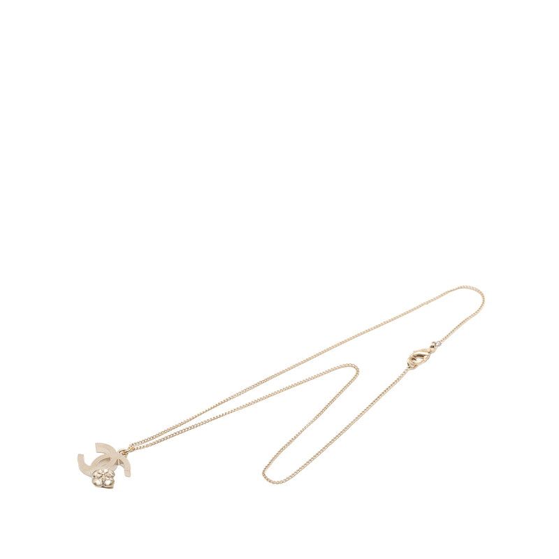 Chanel CC Logo Camellia Pendant Gold Plated — view 5