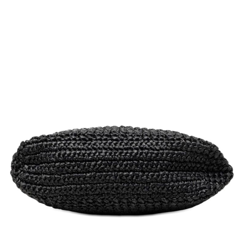 Prada Crochet Tote Bag Black Viscose — view 3