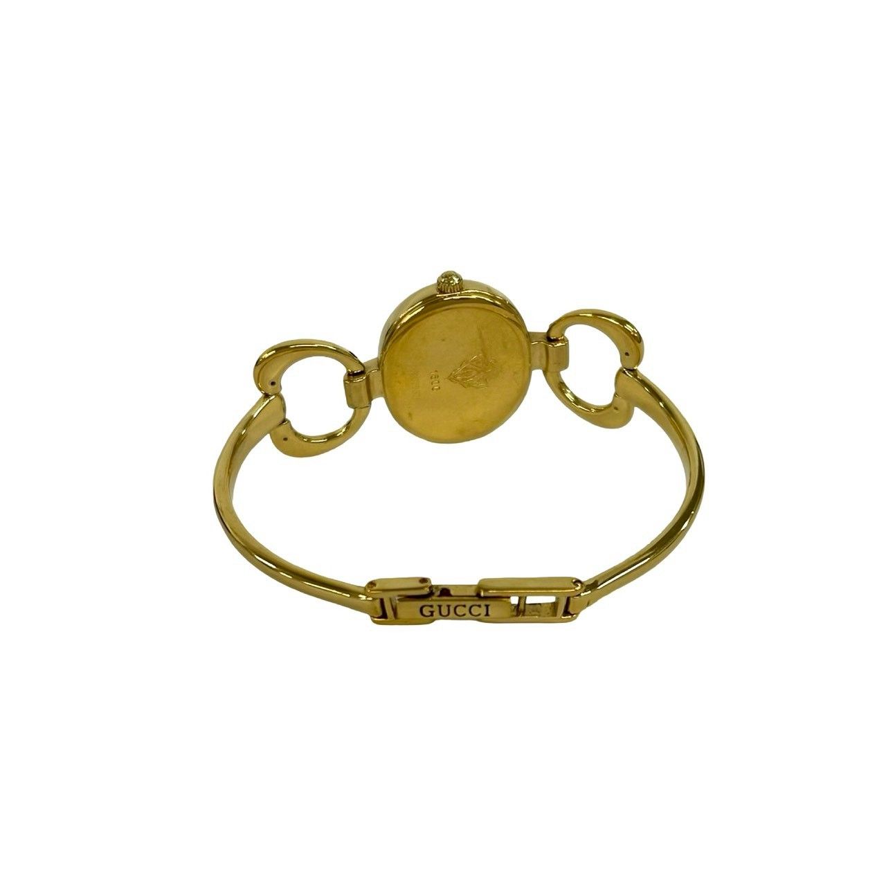 Gucci Vintage Bangle Watch Quartz Gold Black — view 8