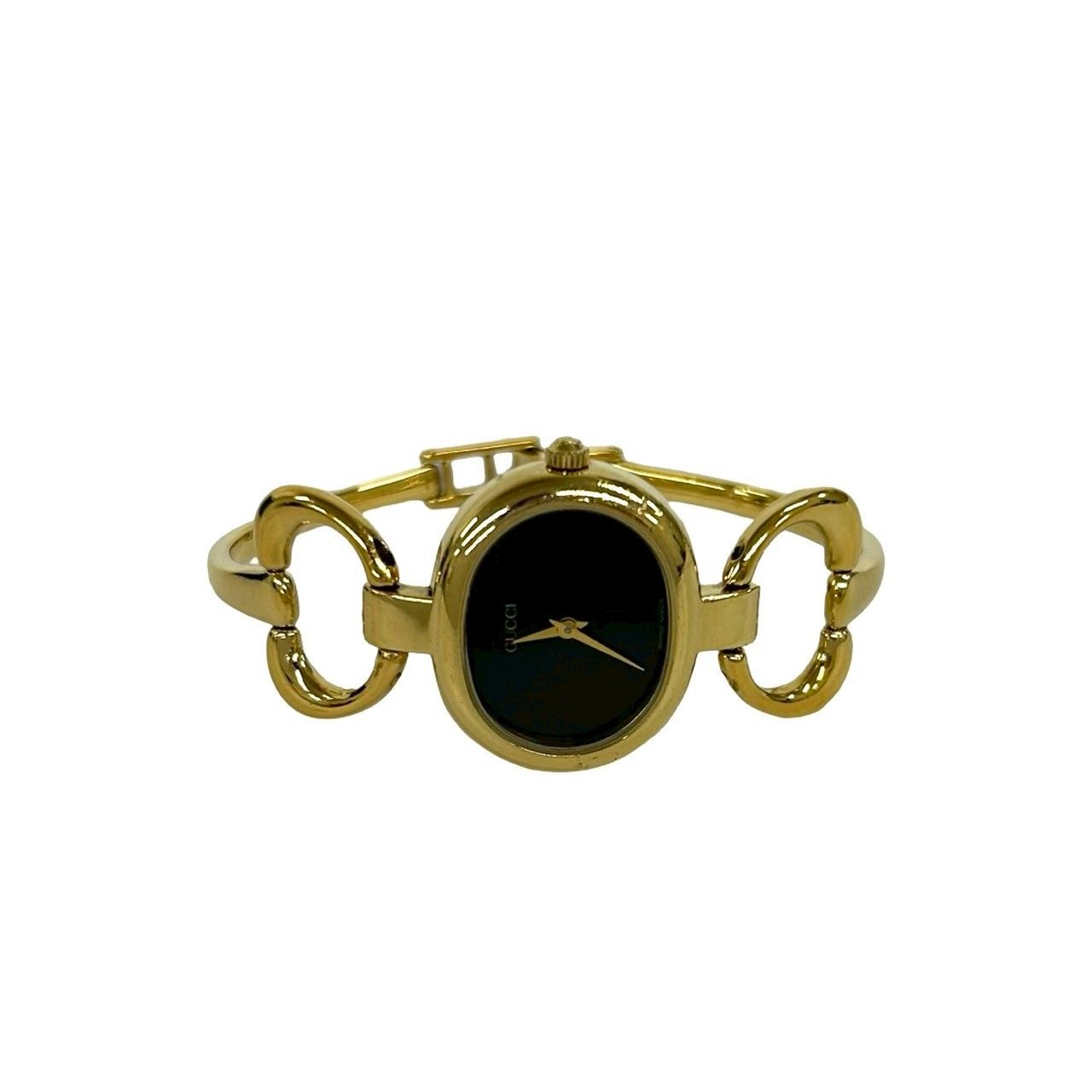 Gucci Vintage Bangle Watch Quartz Gold Black — view 7
