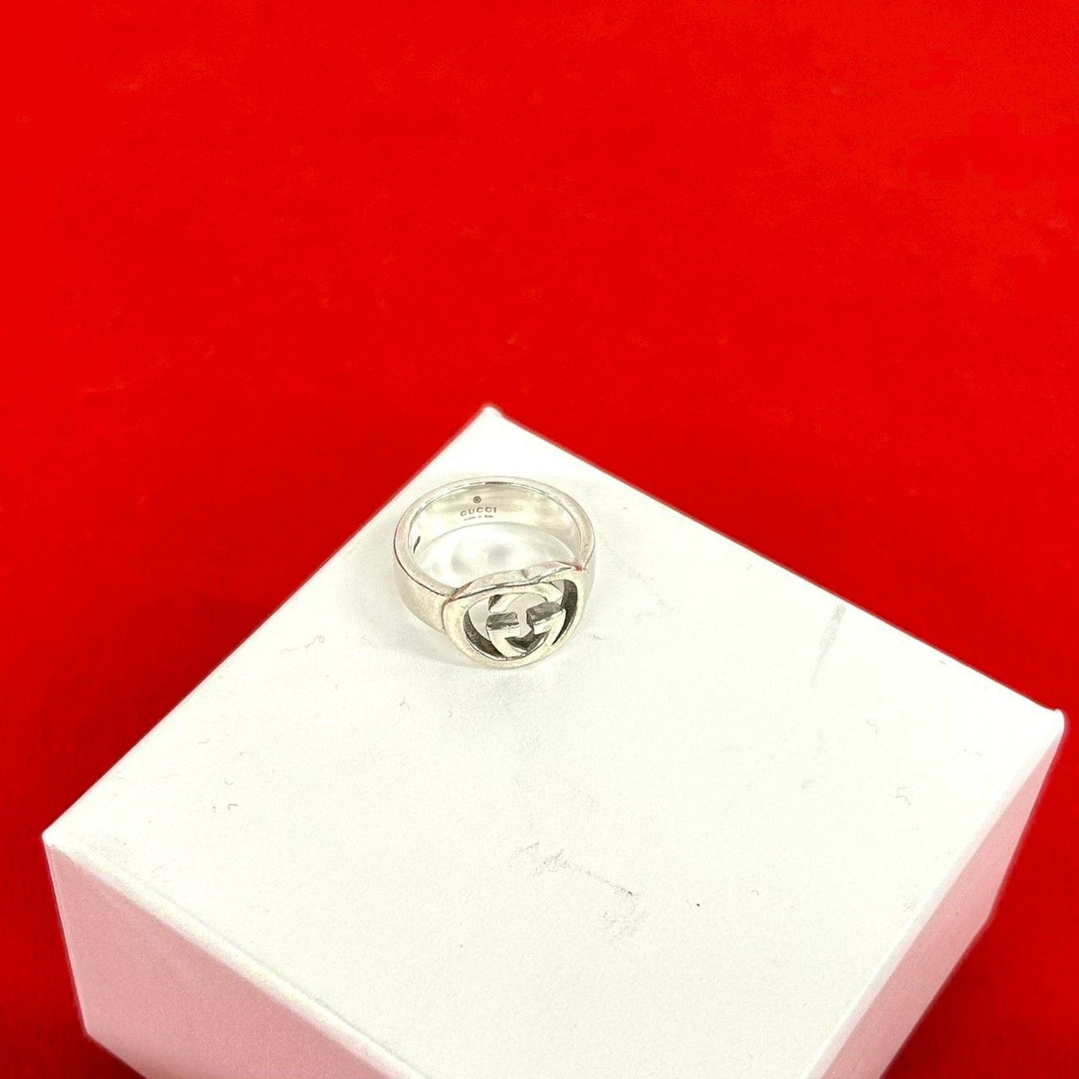 Gucci Interlocking G 925 Sterling Silver Ring