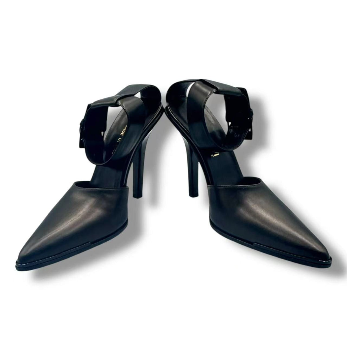 Gucci High Heels Sandals Logo Leather Brown — view 3