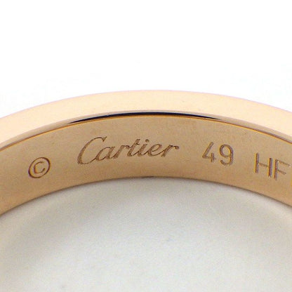 Cartier Ring C de Cartier Wedding Band Engraved Logo Point Diamond 18K Pink — view 3