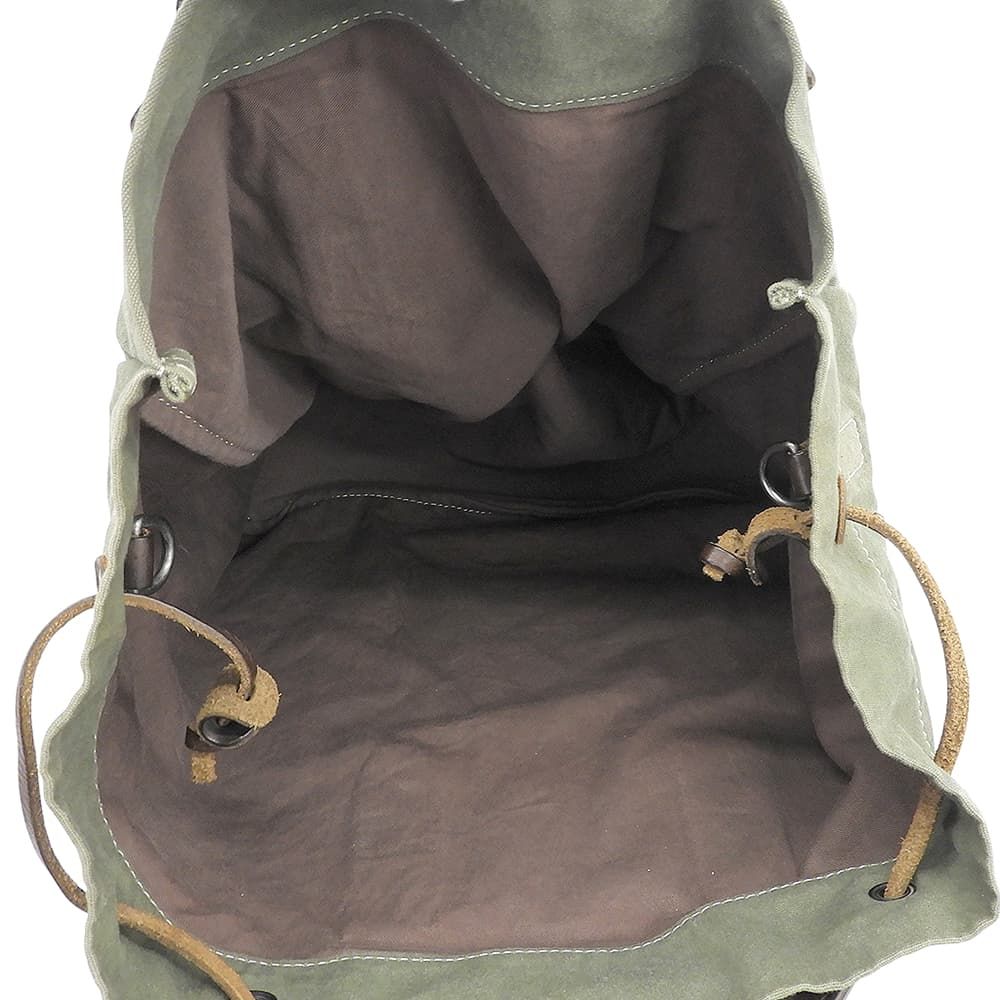 Dolce & Gabbana Canvas Leather 2-Way Handbag Khaki — view 5