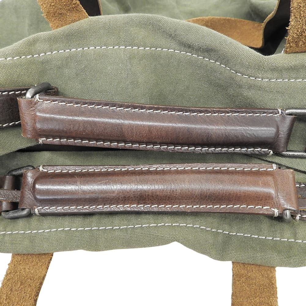 Dolce & Gabbana Canvas Leather 2-Way Handbag Khaki — view 7
