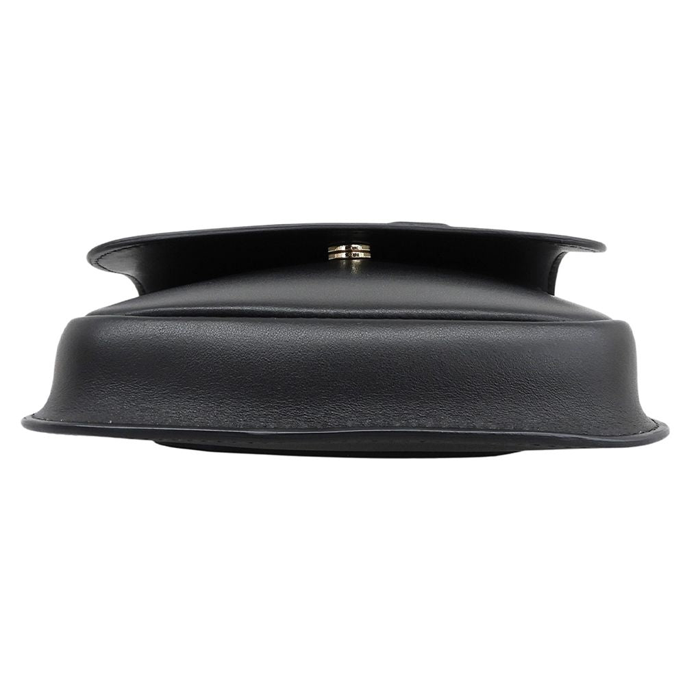 Max Mara Leather M 2-Way Shoulder Pouch Handbag Black — view 4