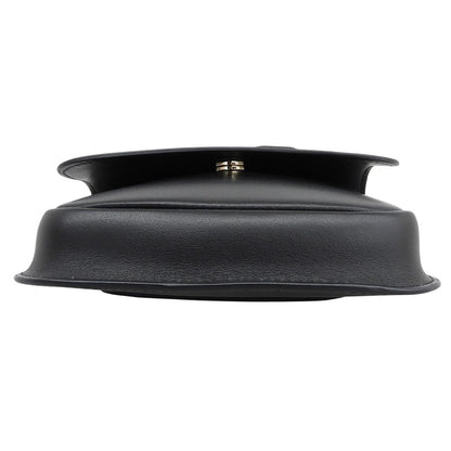 Max Mara Leather M 2-Way Shoulder Pouch Handbag Black — view 4