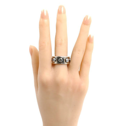 Louis Vuitton 925 Sterling Silver Ring LV Studded — view 7