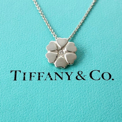Tiffany & Co Necklace Heart Crown of Silver Diamond Paloma Picasso