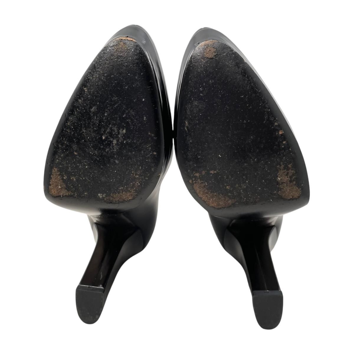Gucci Ankle Boots Side Zip Heels Leather Logo Black 39 — view 6