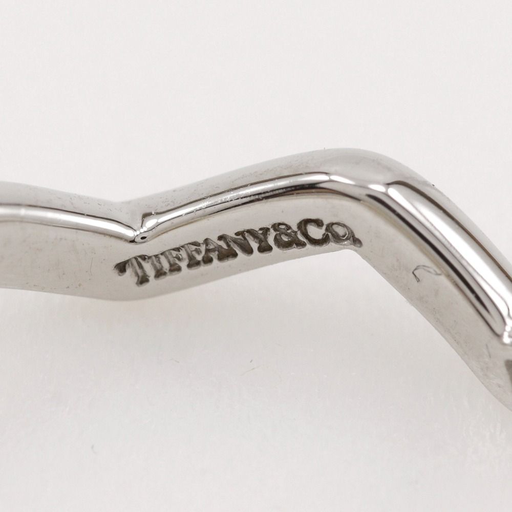 Tiffany & Co Zigzag Platinum Gold Diamond Ring — view 7