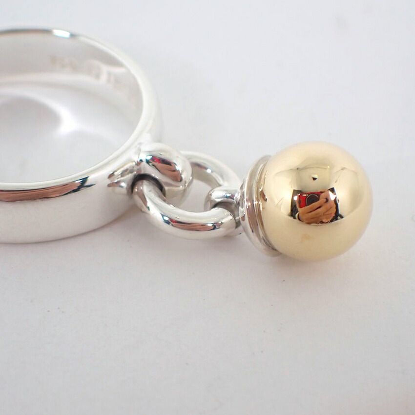 Tiffany & Co 925 750 Door Knock Ball Ring — view 5