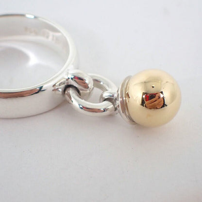 Tiffany & Co 925 750 Door Knock Ball Ring — view 5
