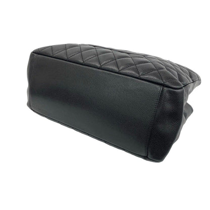 Chanel Grand Shopping Tote Bag GST Quilted CC Logo Caviar Leather Black — view 8