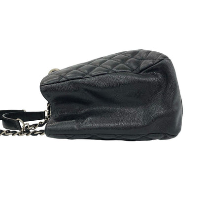 Chanel Grand Shopping Tote Bag GST Quilted CC Logo Caviar Leather Black — view 5
