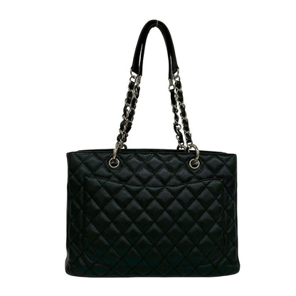 Chanel Grand Shopping Tote Bag GST Quilted CC Logo Caviar Leather Black — view 3