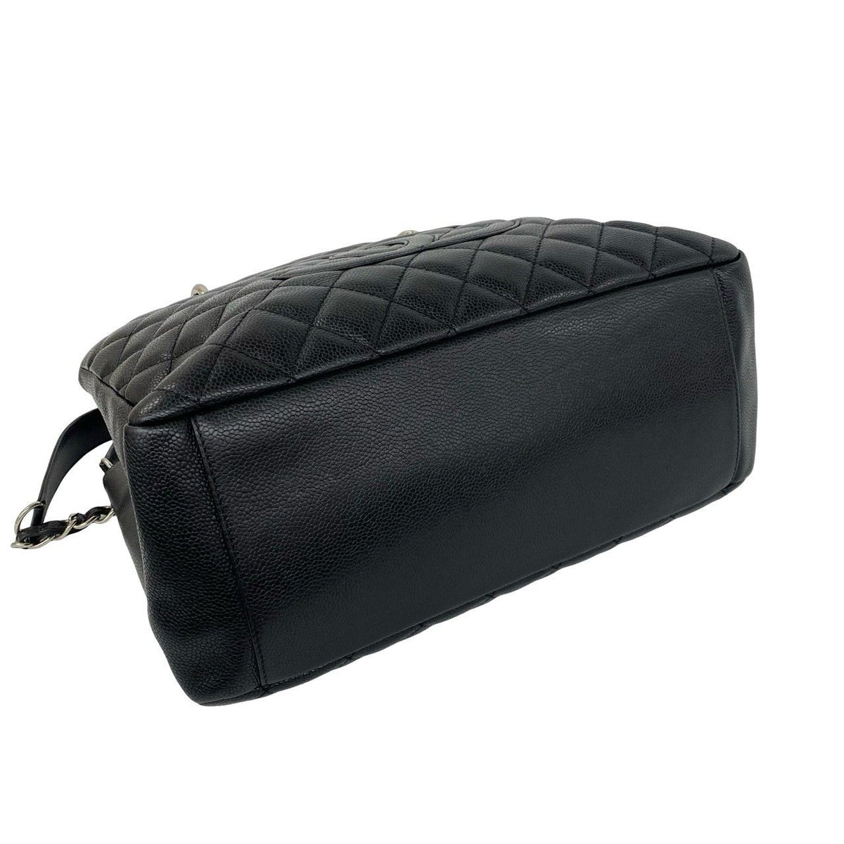 Chanel Grand Shopping Tote Bag GST Quilted CC Logo Caviar Leather Black — view 7
