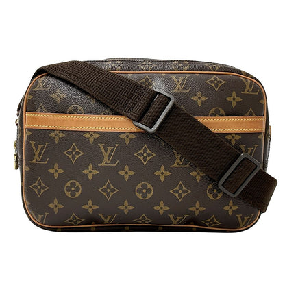 Louis Vuitton Monogram Shoulder Bag Reporter PM Brown