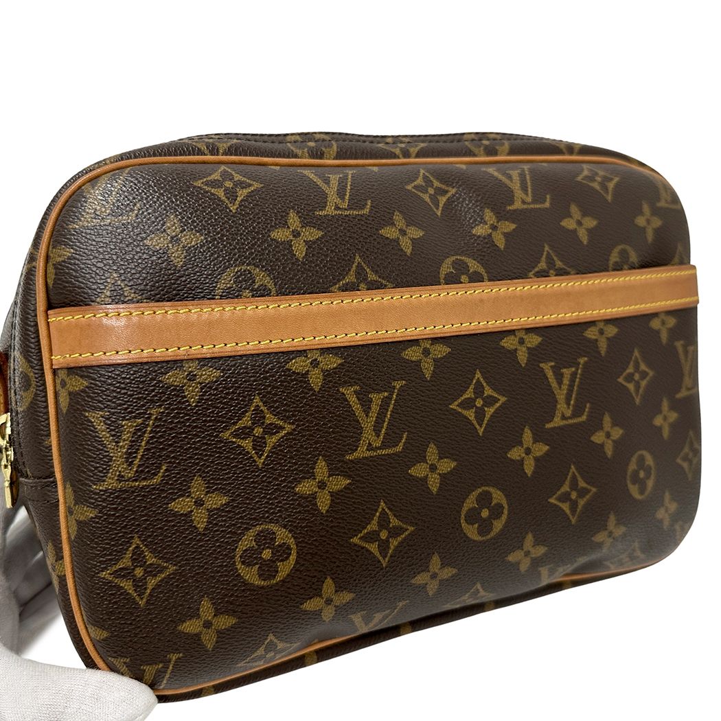 Louis Vuitton Monogram Shoulder Bag Reporter PM Brown — view 7