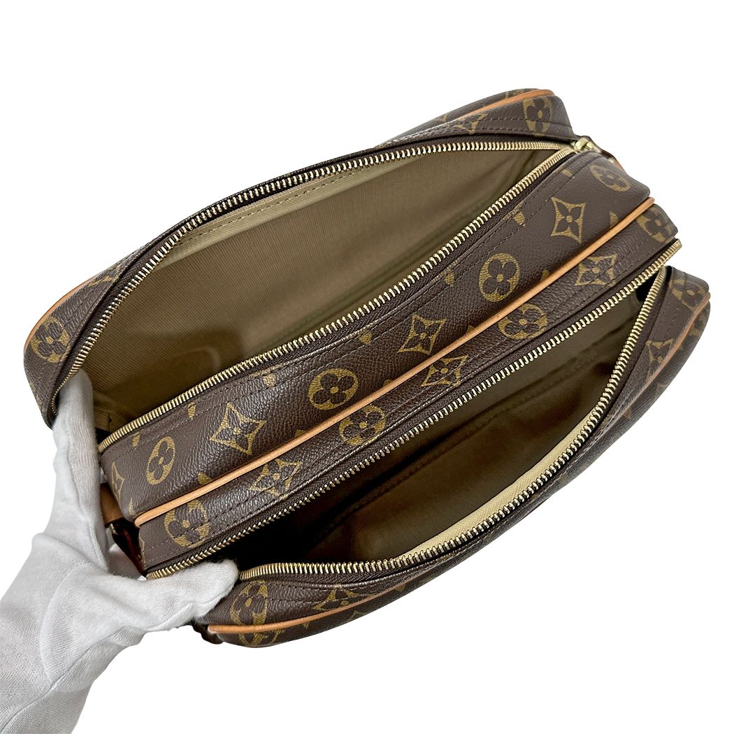 Louis Vuitton Monogram Shoulder Bag Reporter PM Brown — view 5