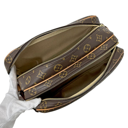 Louis Vuitton Monogram Shoulder Bag Reporter PM Brown — view 5